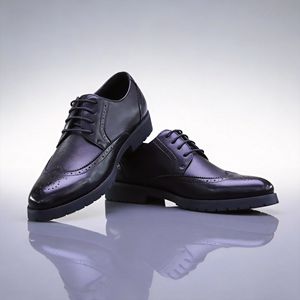 أحذية رجالية أنيقة من كاكواتا بتصميم بروغ للمناسبات الرسمية والعملية، أحذية أكسفورد من الجلد الصناعي برباط - Product Image 2