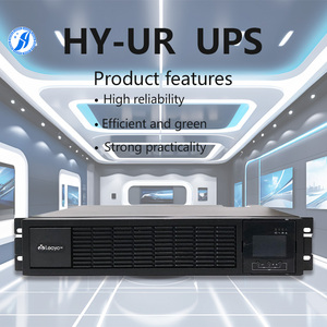 Fuente de alimentación UPS de 6KVA en línea LCD monofásico 220VAC diseño de torre de onda sinusoidal pura para respaldo de computadora/servidor 1KVA 2KVA 3KVA - Product Image 1