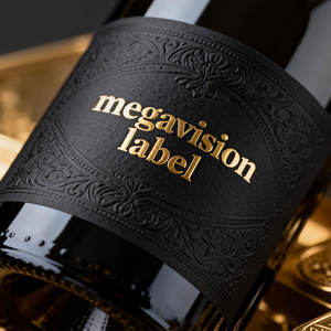 Etiqueta de Whisky Personalizada de Alta Gama con Logotipo, Impresión a Todo Color, Estampado Dorado, Etiqueta de Vino Impermeable para Envasado de Licores - Product Image 3