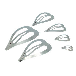 360 Uds 2,5 cm 3cm 4cm 5CM 6cm 7cm níquel plata corazón pinzas para el cabello Metal Snap horquillas liso BB horquillas para DIY joyería para el cabello - Product Image 3