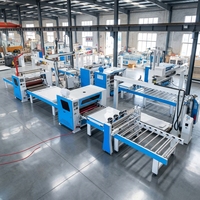 Machine de laminage à chaud PUR pour panneaux MDF avec écran tactile PLC et roulement pour la production de MDF, dotée de moteur et de pompe