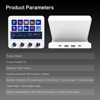 MiraBox N4 Stream Deck Plus programmable avec écran tactile et extension USB