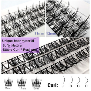 2024 personalizado <span class=keywords><strong>de</strong></span> alta calidad Wispy C D Curl DIY Lash Devil Segment Eye Lashes Cluster Tray - Product Image 2