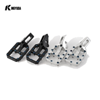 Repose-pieds personnalisés avec logo laser gratuit pour Surron Ultra Bee OEM CNC Aluminium 62MM Bleu brûlé clouté Moto électrique tout-terrain