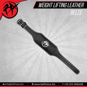 Adjustable Cowhide Leather <b>Weight</b> Lifting <b>Belt</b> with 4 Inch Padded Lumbar Back Support for Fitness Gym - Product Image 3