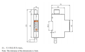 Acrel ADL400M-CT-<span class=keywords><strong>2</strong></span>-D16 CT Diametro 16mm 120A Contatore di Energia a Due Canali Trifase su Guida DIN/ Comunicazione RS485 Protocollo Modbus-RTU - Product Image 5