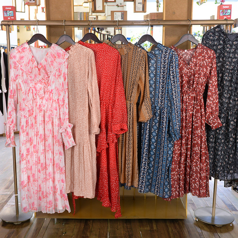 Wholesale High Quality Ladies Silk Dress