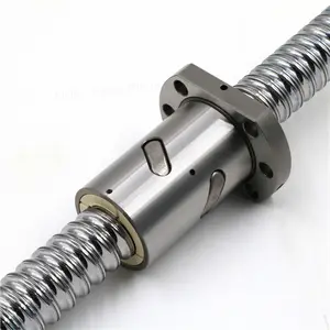 كرة مطاطية مرنة مغلفة بفولاذ مقاوم للصدأ الجوز مصغرة SFU 1604 CNC Ballscrew