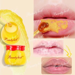 Wholesale Natural High Quality Honey Organic Vegan Lip Product Custom Yellow Exfoliating Lip Scrub Private Label Manufacturer - Product Image 4