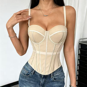 Très populaire, respirant, <span class=keywords><strong>sexy</strong></span>, soutien-gorge, corsets et hauts noirs et blancs pour la confection de robes de bal et de mariée - Product Image 4