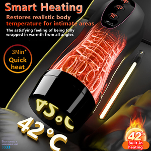 Großhandel Automatischer Masturbator für Männer 10 Vibrationsmodi Leise Realistisches TPE Männerspielzeug mit Heizung und Saugfunktion OEM Verfügbar - Product Image 3