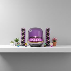 Altavoz Inalámbrico Mini Crystal 5 de Huaqiangbei, con Bajos Potentes, Diseño Desmontable, para Computadoras, Salas de Estar, Sonido Envolvente para el Hogar - Product Image 5