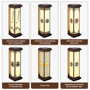 Lanterne Applique Murale Moderne Extérieur Porche Patio Luminaire Extérieur LED Rectangle Sconce 5CCT IP65 Anti-UV PC Photocellule Capteur - Product Image 5