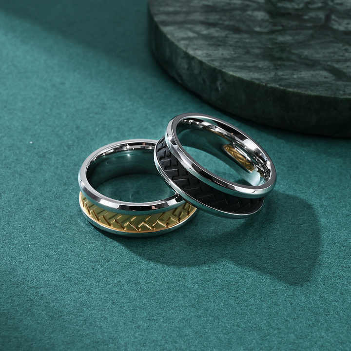 2024 New Style Creative Retro Tread Tyre Pattern Design Jewelry 