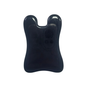 Ravitalisant cutané pour le visage, économique et efficace, en verre noir, type Gua Sha. - Product Image 1