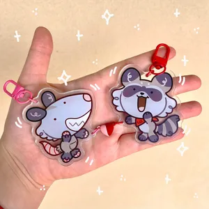 Vigreat Cá Nhân Anime Trái Tim Keychain Từ Acrylic Charms Tùy Chỉnh Acrylic Charms Epoxy Vài Phù Hợp Với Keychain - Product Image 4