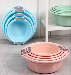 Bassine Ronde pour Linge, Salle de Bain, Cuisine – Plusieurs Modèles de Bacs Ménagers Multifonctionnels en Plastique Épais - Product Image 5