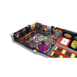 Custom Commercial Large Ninja Warrior <b>Trampoline</b> Park Commercial Indoor Soft Play Sports Center Maze Ball Pit Kids Playground - Product Image 2