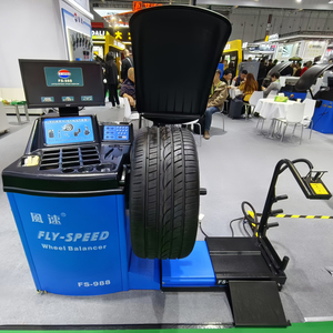 Machine d'équilibrage de pneu de voiture FS-988 + FS901 entièrement automatique Mesure de distance automatique - Product Image 2