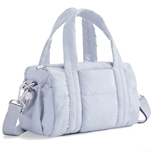 Sac à main matelassé pour femme avec poignée supérieure, sac à bandoulière léger en nylon imperméable fait main - Product Image 5