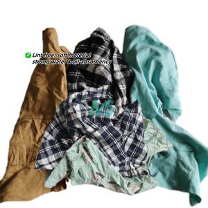 ผ้าเช็ดอุตสาหกรรมผ้าฝ้าย100% หลากสีสำหรับทำความสะอาดผ้าฝ้ายทนทานผ้าเช็ดอุตสาหกรรม - Product Image 5