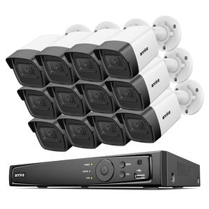 Système de caméra vidéo <span class=keywords><strong>ANNKE</strong></span> 16CH 12MP H.265+ PoE NVR, enregistreur vidéo, 12 caméras IP PoE 3K 5MP avec microphone AI, <span class=keywords><strong>surveillance</strong></span> CCTV, caméras réseau - Product Image 1