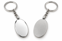Porte-clés personnalisés en métal lisse vierge avec logo, vente en gros, cadeau promotionnel, fabricant de porte-clés haut de gamme en vrac