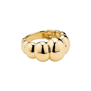 Bán Buôn Đơn Giản Đồ Trang Sức Mỹ 925 Sterling Silver 18K Vàng Dày Mịn Lồi Hình Bầu Dục Thời Trang Phổ Đồ Trang Sức Cho Nam Giới Và Phụ Nữ - Product Image 5