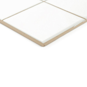 Piastrella Pretagliata Bianco Puro Lucido 20x20 Formato 10x10 Per Uso a Parete e Pavimento - Product Image 2