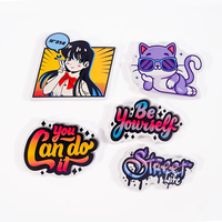 Emballage découpé dessin animé décoration créative autocollants extraterrestres mignons pleine coupe modèle personnalisé manuels PVC étanche personnalisé