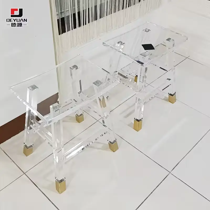 Moderne kreative transparente hochwertige Acryl-Stuhl Vierfuß-Kristallhocker anpassbar Heim Acryl-Stuhl