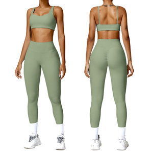 Ensemble <span class=keywords><strong>de</strong></span> sport 2 pièces <span class=keywords><strong>pour</strong></span> <span class=keywords><strong>femmes</strong></span>, soutien-gorge <span class=keywords><strong>de</strong></span> yoga respirant <span class=keywords><strong>de</strong></span> haute qualité et pantalon <span class=keywords><strong>de</strong></span> course liftant <span class=keywords><strong>pour</strong></span> <span class=keywords><strong>centre</strong></span> <span class=keywords><strong>de</strong></span> <span class=keywords><strong>fitness</strong></span> - Vente en gros - Product Image 1