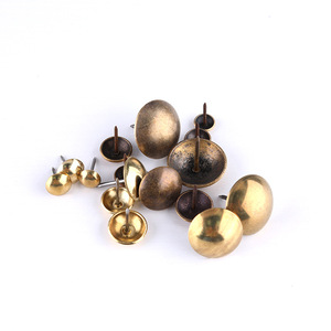 Clous en cuivre Dingcheng à tête ronde 1001, rivets de style antique pour la tapisserie de canapé - Product Image 2