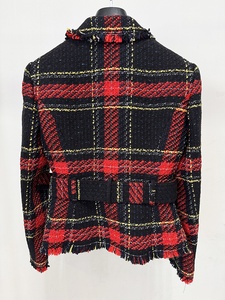 OUDINA Neuer Fabrik-<span class=keywords><strong>Blazer</strong></span> mit Gürtel, gestreift, kariert, Tweed, eleganter Business-Profi-<span class=keywords><strong>Blazer</strong></span>, Damenblazer für Frauen - Product Image 5