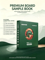 Conception personnalisée, service d'impression multicolore, livre d'échantillons en carton, taille personnalisée, design intérieur fin, impression offset personnalisée