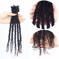 Vente chaude Afro Kinky Cheveux Humains Loc Extension Largeur (0.3-0.6cm) Crochet Dreadlock Tressage Cheveux