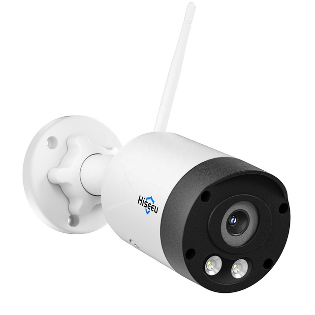 For 8MP Full HD Outdoor IP66 Alexa Bullet Security Camera Color Night Vision Two-Way Audio Built-in Siren Motion CMOS