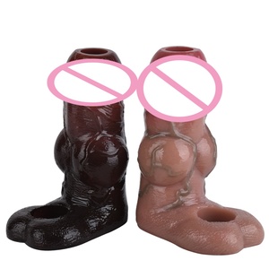 Funda realista para pene SXXY, anillo para pene, funda reutilizable, condón hueco, dildo, extensor de pene para hombres, juguetes sexuales - Product Image 1