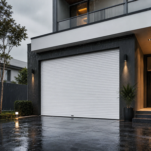 <span class=keywords><strong>Porte</strong></span> de <span class=keywords><strong>garage</strong></span> <span class=keywords><strong>sectionnelle</strong></span> électrique automatique moderne en aluminium étanche avec télécommande pour extérieur, sous-sol, villa, entrepôt - Product Image 4