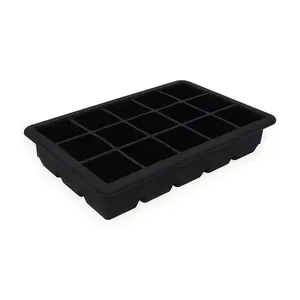 Benhaida Shenzhen Supplier Durable 15 cavity Easy to release Flexible Food Grade Silicone Ice cube Tray