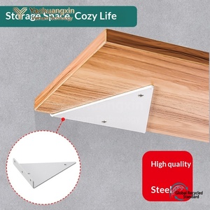 Flat Black Oxide Aluminum Connector <b>Bracket</b> for Home Installation Triangular Shape - Product Image 4