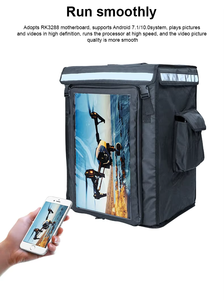 กระเป๋าเป้สะพายหลัง <span class=keywords><strong>LED</strong></span> แบบกำหนดเองสำหรับการส่งอาหาร ป้ายดิจิทัล และจอแสดงผล <span class=keywords><strong>LED</strong></span> - Product Image 5