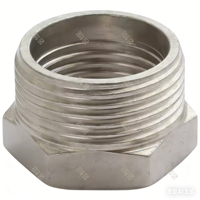 Conector Macho Sanitario de Acero Inoxidable Forjado de Alta Presión con Cabeza Hexagonal de Forma Igual, Tratamiento de Superficie DIY, Multitamaño, OEM Personalizable