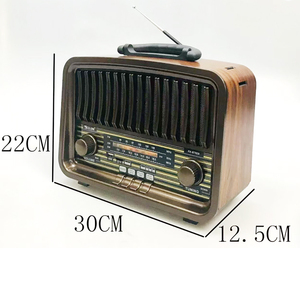 Golon RX-BT929SQ Rx Retro Throwback Transitor Cổ Điển Được Xây Dựng Trong Loa Hộp Lớn Bằng Gỗ Di Động Bảng Usb Thẻ Sd Fm Am Radio - Product Image 4