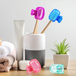 Clip et étui de rangement pour brosse à dents en plastique portable, best-seller, avec capuchon de protection pour les voyages - Indispensable - Product Image 4