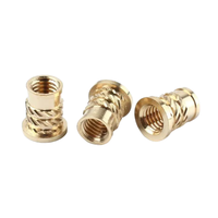 Inserts Cetakan Injeksi Kuningan Kustom, Insert Ulir Knurled, Mur M2 M6 M8 untuk Plastik, Otomotif, Kesehatan, dan Bagian Pertambangan
