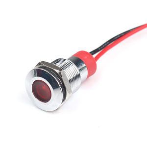 Growmoon 6mm 8mm 10mm 12mm montage sur panneau <span class=keywords><strong>12V</strong></span> 24V lampe pilote métal voyant lumineux bouton d'arrêt d'urgence - Product Image 3