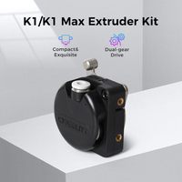 Kit Ekstrusi Resmi Creality K1/K1 Max/K1C/K1 SE yang telah ditingkatkan, Direct Drive Dual Gear, Pengumpanan Halus, Printer 3D Berkualitas Tinggi CN