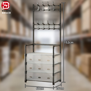 Étagère de rangement pour chaussures à 5 niveaux, organisateur de chaussures et bottes anti-poussière pour la maison, support de rangement durable - Product Image 4