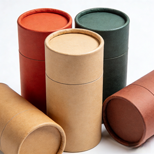 colorful Custom Eco-Friendly Paper Tube Packaging for <b>Perfume</b>, Essential <b>Oil</b> Recyclable Cardboard Cylinder Box with Custom - Product Image 4